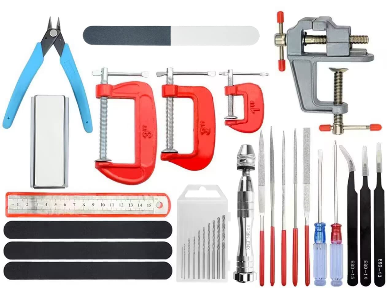 BXQINLENX Professional Gundam Model Tools Kit - Basic Craft Set for Hobby Building, Repairing & Fixing