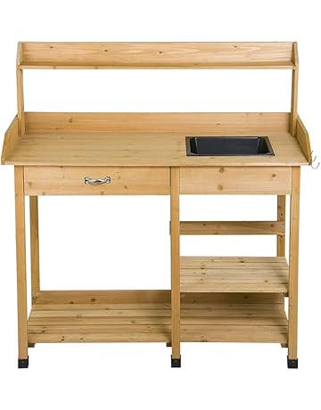 Amazon Com Potting Benches Tables Patio Lawn Garden