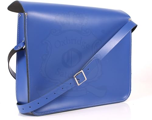 royal blue leather bag
