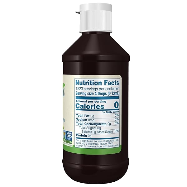 NOW FOODS BETTERSTEVIA ORGANIC ZERO-CALORIE LIQUID SWEETENER, KETO FRIENDLY, SUITABLE FOR DIABETICS, NO ERYTHRITOL, 8-OUNCE
