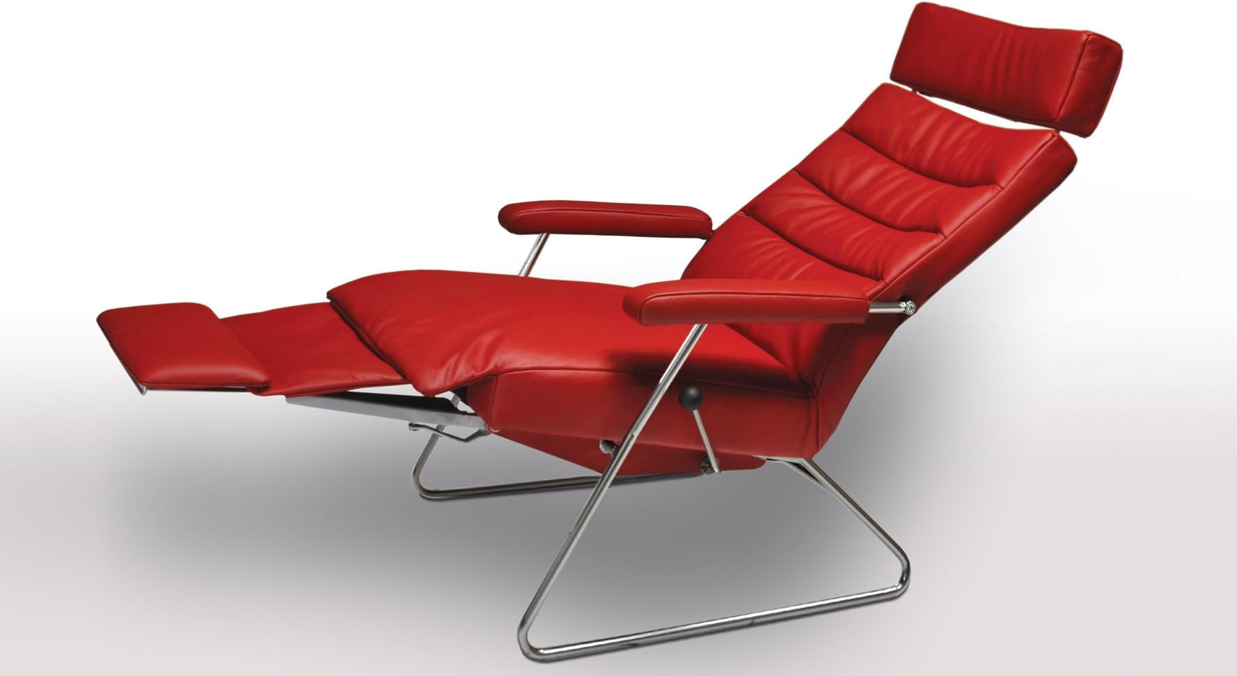 Adele Cherry Leather Adjustable Reclining Chair