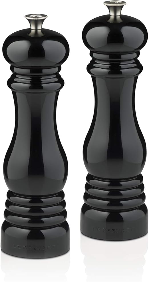 Le Creuset Classic Salt and Pepper Set Black Amazon.co.uk Kitchen & Home