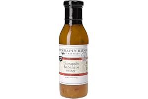 Terrapin Ridge Farms Pineapple Habanero Sauce – Sweet & Fiery Sauce for Dips, Appetizers, and Meats – 14.5 oz Bottle