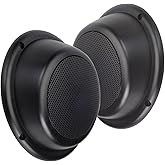 Magnadyne 5” Water Resistant Outdoor Wedge Speakers - Full Plastic Encasement with Grills - Pair