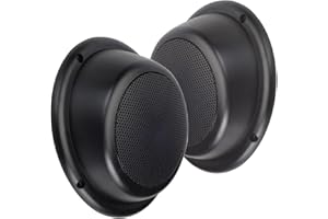Magnadyne 5” Water Resistant Outdoor Wedge Speakers - Full Plastic Encasement with Grills - Pair