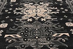 Unique Loom Taftan Collection Border Geometric