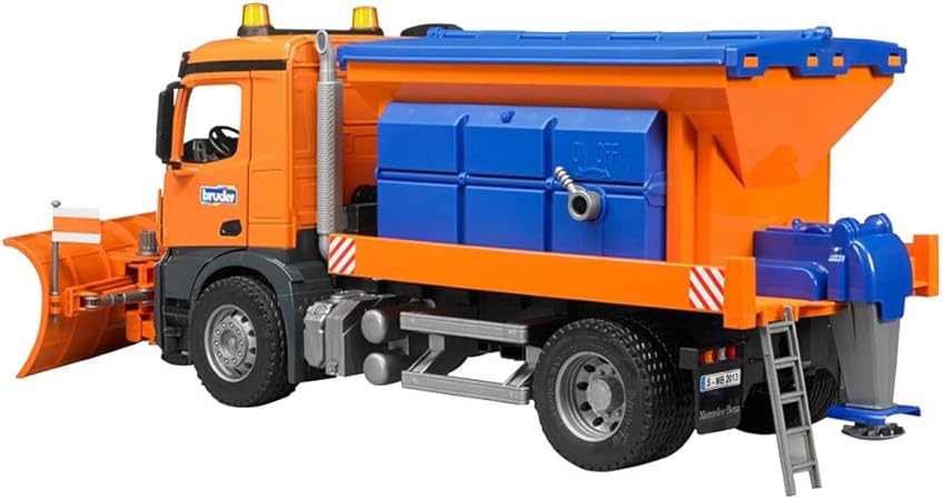 bruder mb arocs snow plow truck