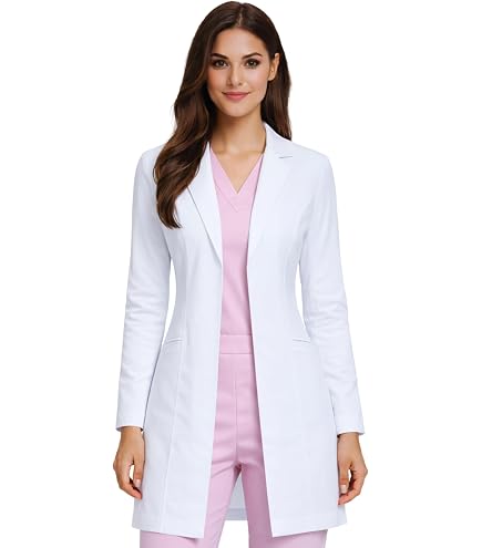 Amazon.com: Adar Universal Lab Coats for Women - Belted 33