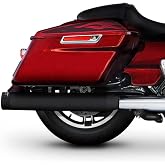 500-0183 Rinehart Racing DBX40 4" Black Slip-Ons with Black End Caps 2017-Newer Harley Touring