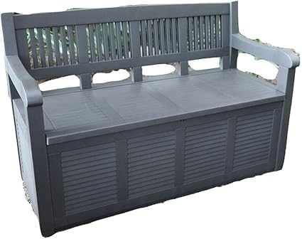 2 Places Banc De Jardin Avec Coffre Boite De Rangement Coussin Auflagen Jardin Terrasse Amazon Fr Jardin