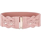 GRACE KARIN Women's Elastic Wide Belts Vintage Stretchy Belt Retro Fashion Cinch Belts for Dresses