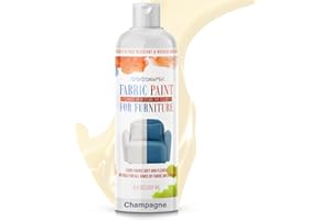 COCOMFIX Fabric Paint for Furniture upholstery(Champagne), Permanent & Colorfast. For Sofas, Chairs, Upholstery, Car Interiors, Soft Furniture, Clothing, Footwear, Indoor & Outdoor.(8.5oz)