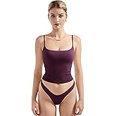 SUUKSESS Women Double Line Square Neck Tank Top Summer Y2K Going Out Basic Cami Shirt