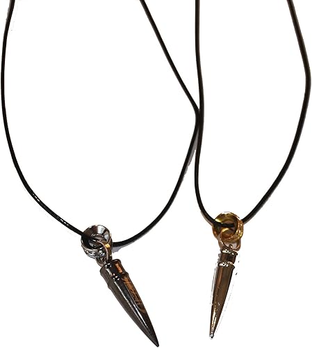 Amazon 鋼 の 弾丸 ペアネックレス オシャレ で カップル で 使える ネックレス メンズ レディース ペア セット 2本 クリスマス 上質ベロアポーチ付 ネックレス 通販