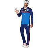 Spirit Halloween Ted Lasso Adult Ted Lasso Track Suit Costume | Officially Licensed | Easy Halloween Costume | Blue Tracksuit