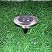 Exlight Solar Powered Ground Light Outdoor Ground Light Garden Landscape Lighting, Pathway, Stairway Comes With 2 LEDs IN One Ground Light 1 Strong Durable Good Brightness Black Base Pack of 4