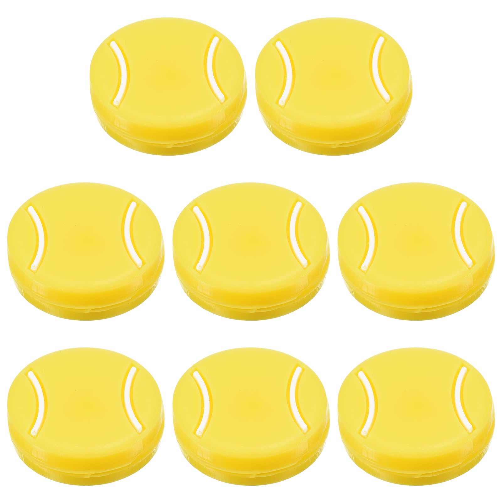 PATIKIL Tennis Racket Vibration Dampener, 8 Pack Tennis Racket Damper Silicone Racket String Shock Damping Absorber for Tennis Racket and String, Yellow