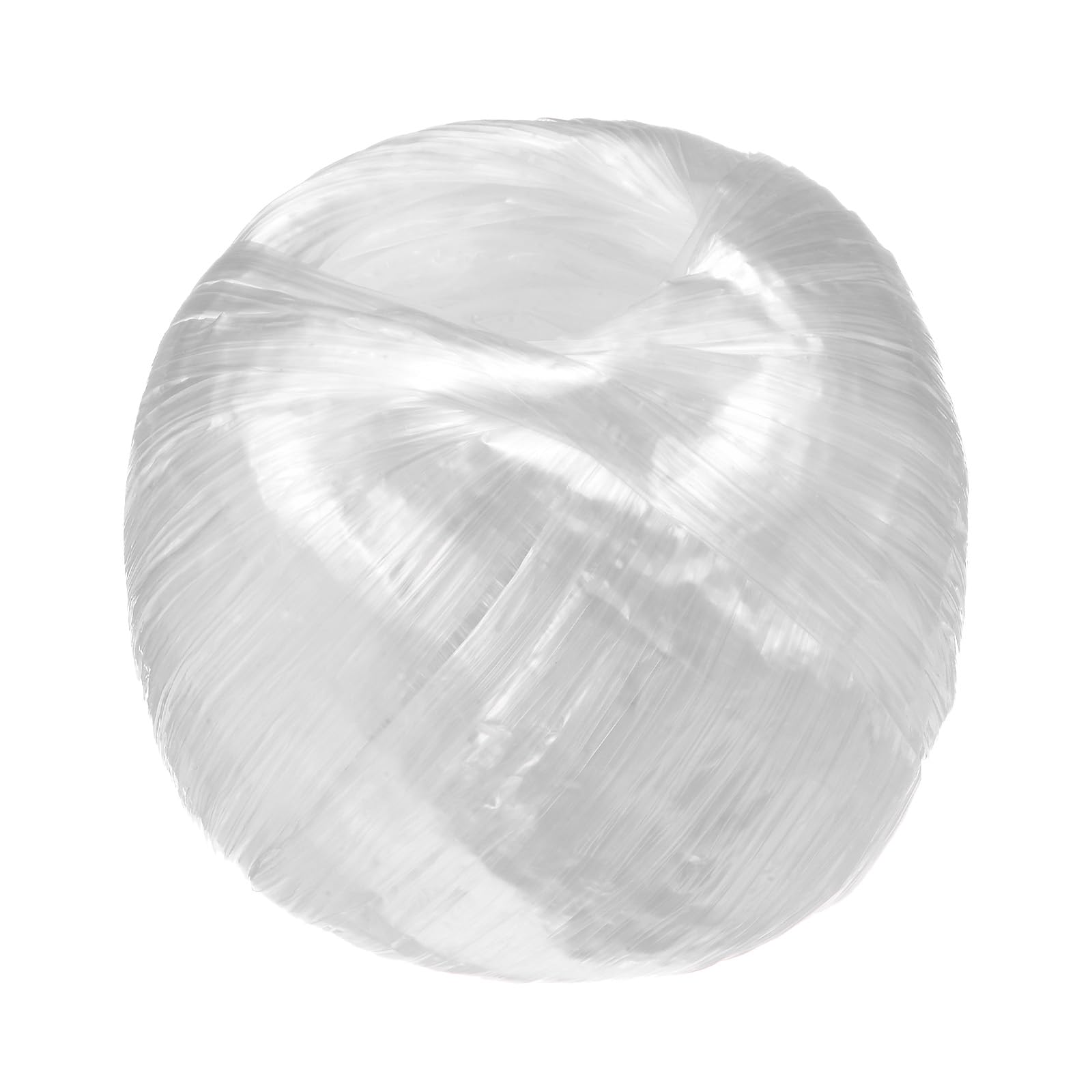 M METERXITY Polyester Nylon Plastic Rope Twine, 4cm Width 110M Length Household Bundled Plastic Ropes Roll for Crafting/Gardening/Packing/Carrying [360FT/4330IN, White]