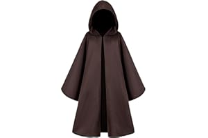 TOGROP Knight Costume for Kids Robe Hooded Cloak Boys Girls Cosplay 3-14 Years