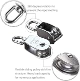 IMAGINE M20 Single Pulley Block 304 Stainless Steel Wire Rope Traction Trolley view 2