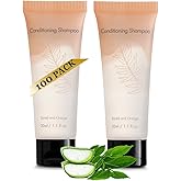 2 in 1 Shampoo and Conditioner Double Sealed 1 Fl. oz Individually Wrapped Travel Size Shampoo & Conditioner 2in1 Set Hotel Toiletries Bulk and Supplies for Guest