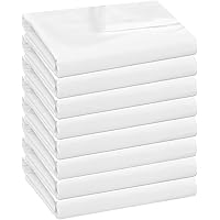 Twin Flat Sheets Only - 8 Pack Top Sheets Bulk - Soft Brushed Microfiber - Bedding Essentials- Wrinkle & Stain Resistant for 