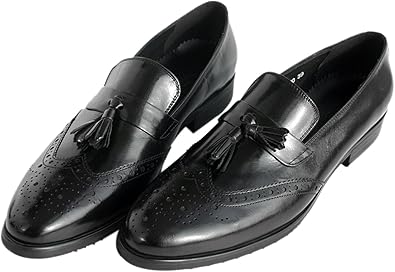 mens leather tassel loafers