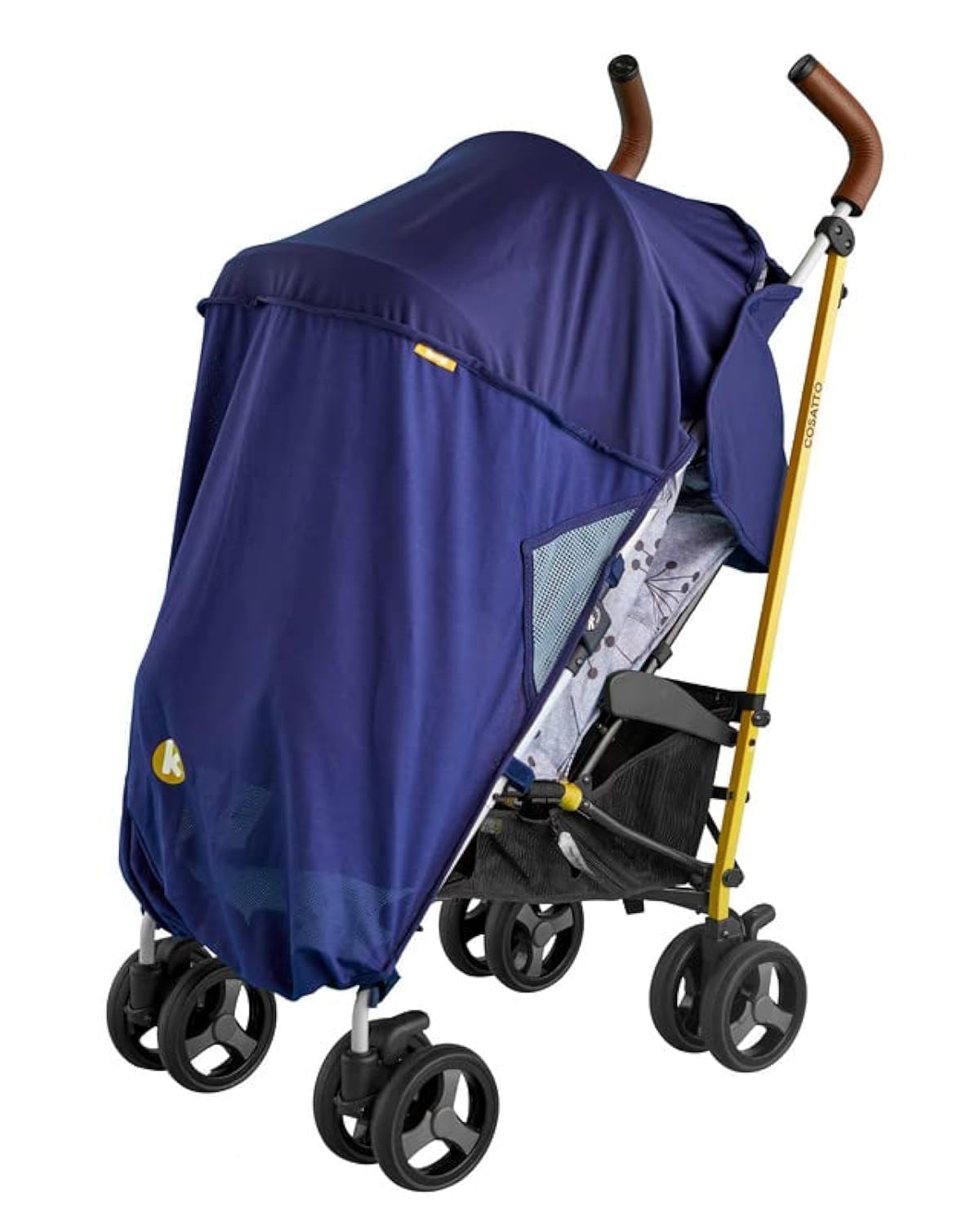 Koo-di Universal Single Stroller Sun Shade - Pram Sun shade Cover with Enhanced Sun Protection, Promotes Restful Naps for Baby - Fits Most Standard Single Pushchair & Buggy - Blocks 93% UVA & UVB Rays