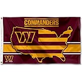 WinCraft Washington Commanders Nation USA American Country Large Pole Flag