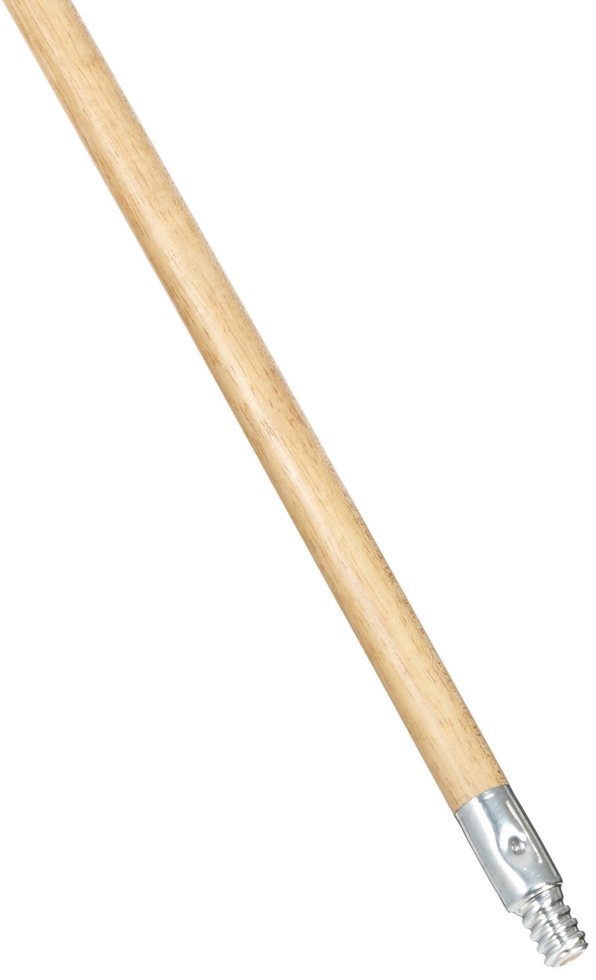 Photo 1 of Rubbermaid Commercial Products Lacquered-Wood Broom Handle With Threaded Metal Tip, 60", Natural for Floor Cleaning/Sweeping in Home/Office
