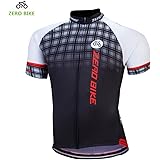 ZEROBIKE Men's Short Sleeve Breathable Cycling Jersey Bike Clothes Sportswear Polyester Fabric