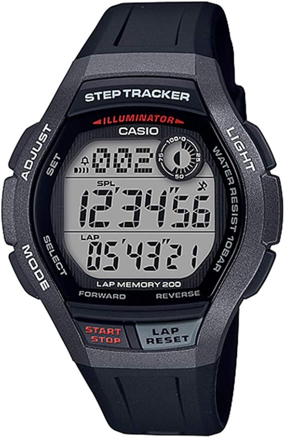 Amazon カシオ Casio 歩数計搭載 メンズ Sports Gear スポーツギア デジタル ジョギング ランニング グレー ブラック 防水 Ws 00h 1ajf 腕時計 国内正規品 腕時計 腕時計 通販