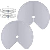 Lazy Susan Silicone Shelf Liner &ndash; Non-Slip Dual Tier Pie Cut Lazy Susan Liners for Kitchen Cabinet, 2PCS Set &ndash; Waterproof, Heat-Resistant &amp; Anti-Slip Organizer Mat (Grey, 27 Inch)