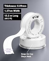 VCE PTFE Tape 12mm x 13m Plumbers Tape with Snap-On Cover view 7