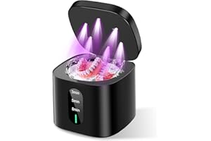 Ultrasonic Retainer Cleaner Machine (2026 New), 45kHz Dental Cleaner Machine with 3 Smart Modes, 200ML Ultrasonic Cleaner for