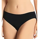 Naomi & Nicole Women's Wonderful Edge Hipster Panty, A213, Deep Black, L