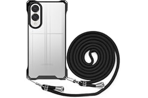 BEIMEITU Strap Crossbody Case for Samsung Galaxy S25 Edge, Transparent Crossbody Cover with Neck Cord Strap,Clear PC Landyard