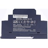 MEAN WELL Ultra Slim Step-Shape 1SU DIN Rail Power Supply, 12V 1.25A 15W - HDR-15-12