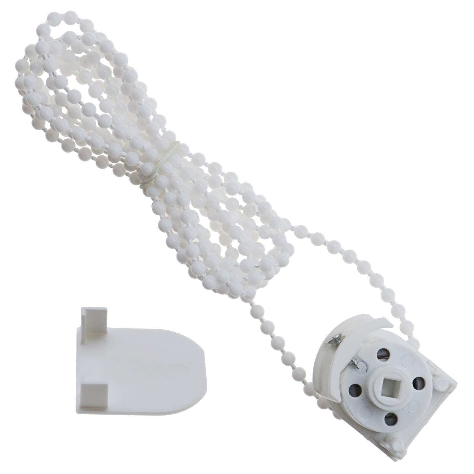 YINETTECH 1 Pcs Roman Blind Pulley Sidewinder Chain Mechanism Direct Drive Blind End Control Unit With 2 Meter White Bead Chain Accessories