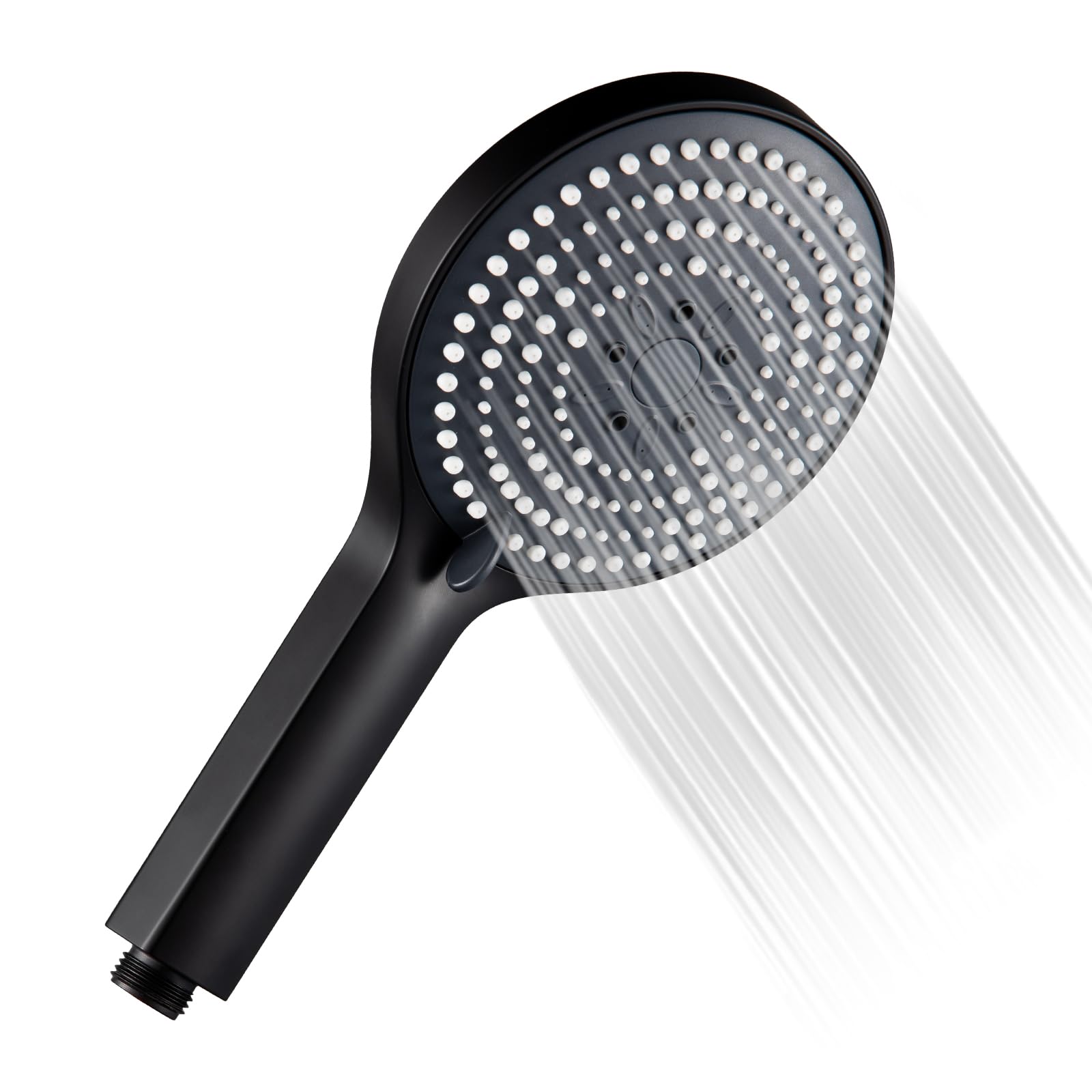 OFFO Shower Head,6 Modes Handheld Shower Head Large Powerful Boosting Handheld Showerhead for Low Water Pressure ShowerHead,Matte Black