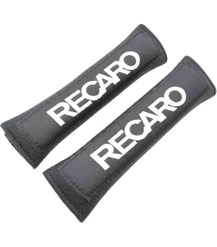2 Housses De Protection Pour Ceinture De Sécurité Recaro - Tissu Hyper Fabric Orange - Lavables - Universelles