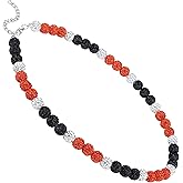 NUKAYAI Baseball Bead Necklace Bling Ice Rhinestone 18"-20" Adjustable Shiny Chain Stuff, Baseball Drip Accessories Necklaces Gifts for Team Players Lovers