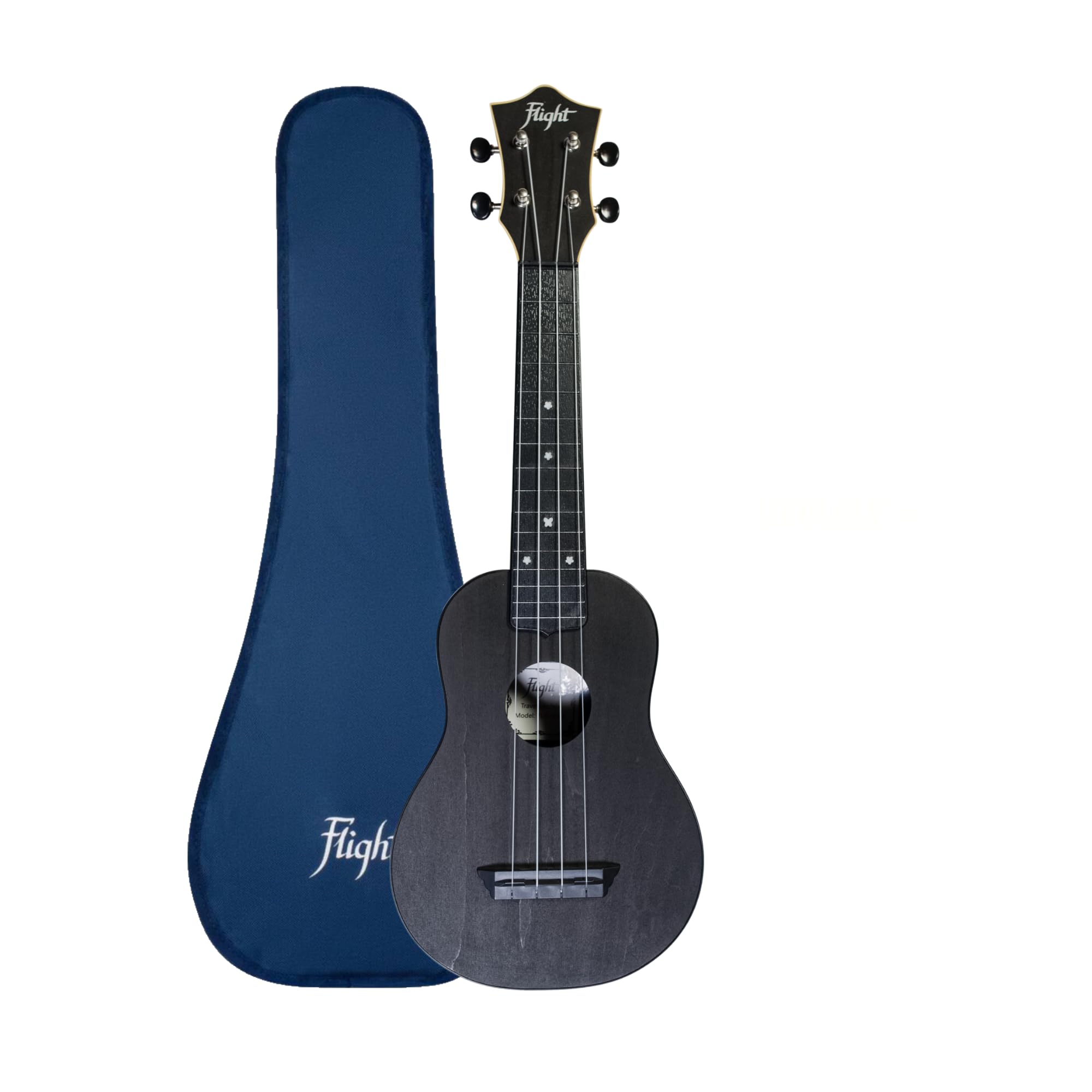 Flight, Travel Series Soprano Ukulele, Black (TUS-35 BK)