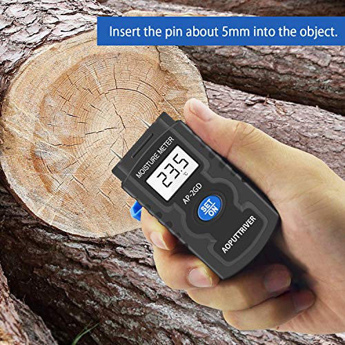 Digitaler Feuchtigkeitsmessgerät, Pin-Typ Vochtmeters Vochtindicator Feuchteindikator Holzfeuchtemessgerät Feuchtigkeits… – Bild 7