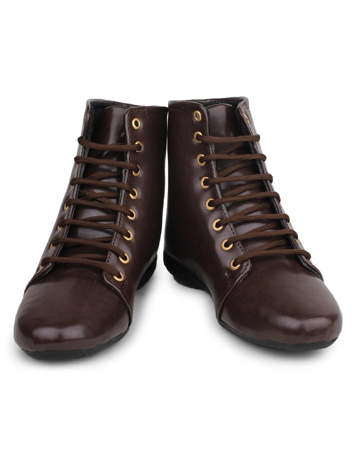 meriggiare women synthetic brown boots