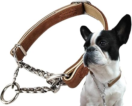 Amazon Aiwoke 犬の首輪 ステンレス鋼チェーン 調節可能 襟 大型犬 小型犬 中型犬 用 ペット レザー カラー 訓練しつけ おしゃれ ハーフチョーク いぬ首輪 S ブラウン Aiwoke ベーシック首輪 通販