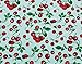 COCOSHIP 50s Retro Light Blue Vintage Flattering Cherry Print One Piece Swimsuit Bathing Suit 2XL(FBA)
