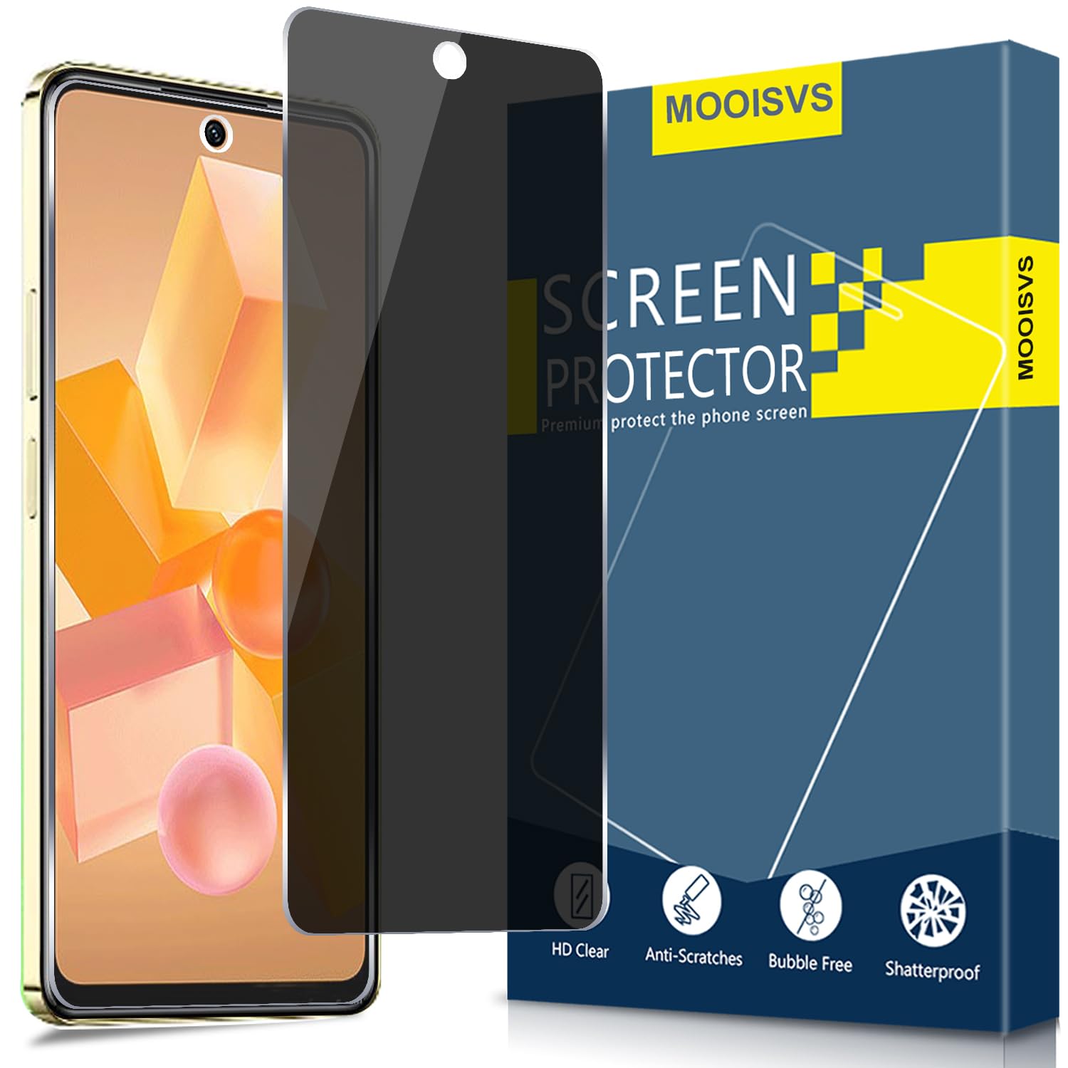 MOOISVS 2Pack For Infinix Hot 40 Pro Privacy