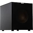 Klipsch Reference R-12SW 12" 400W All-Digital Powered Subwoofer, Brushed Black Polymer Veneer with R-52C Center Speaker
