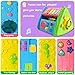 HOMOFY Baby Toys Colorful Rotational Calf Triangle with Lights & Music Animals & Geometric Keys Multi Interactive Games Learning Educational Toys For Girls Boys Toddlersand Babies 1 2 3 4 5 year old